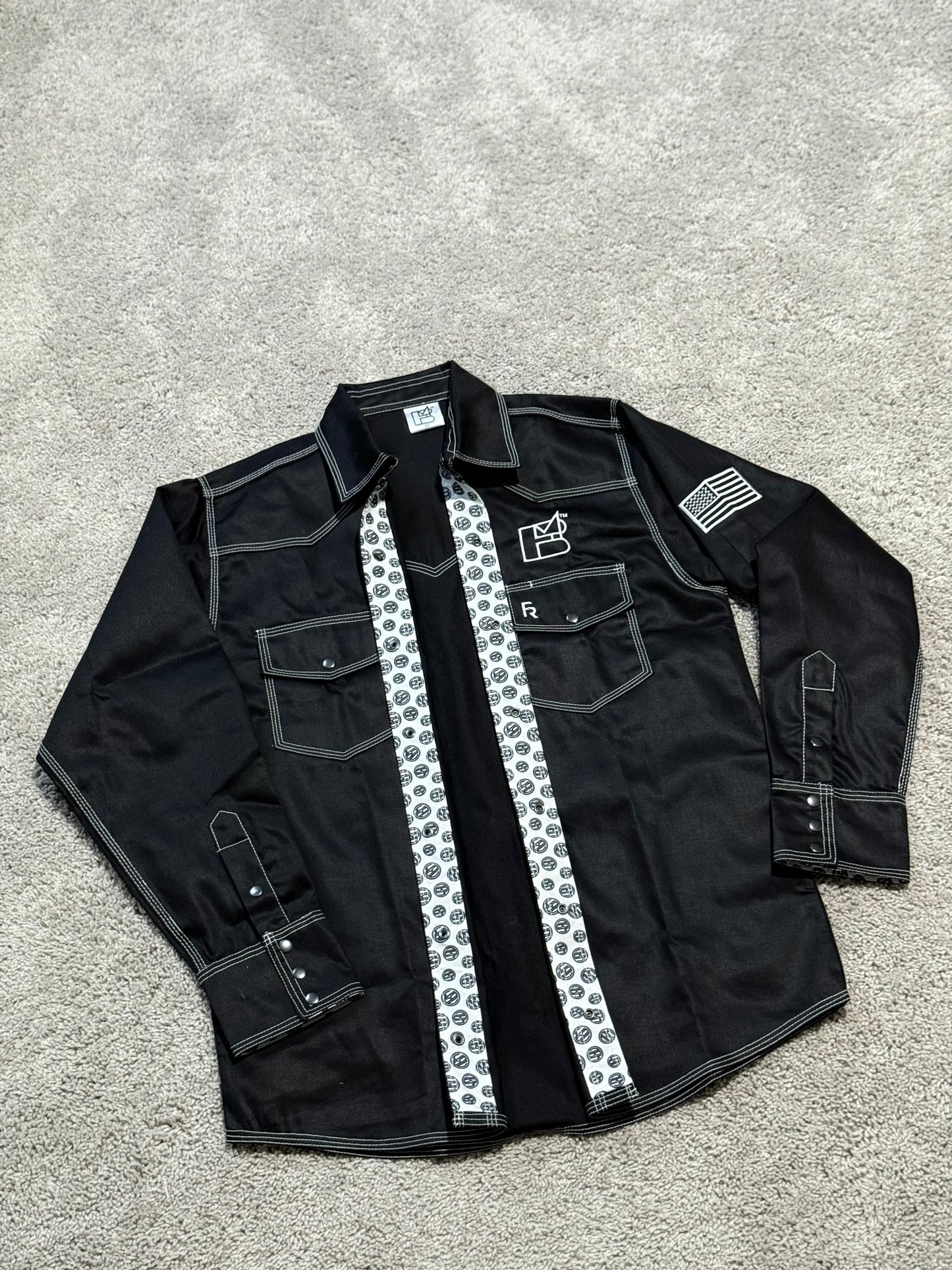 DBM Black/White FR Shirt