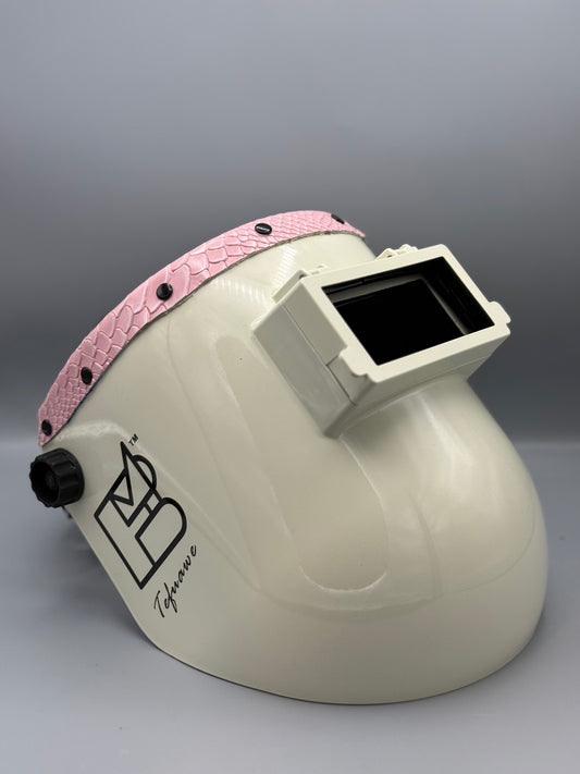 Arctic White Hood/ Pink Python