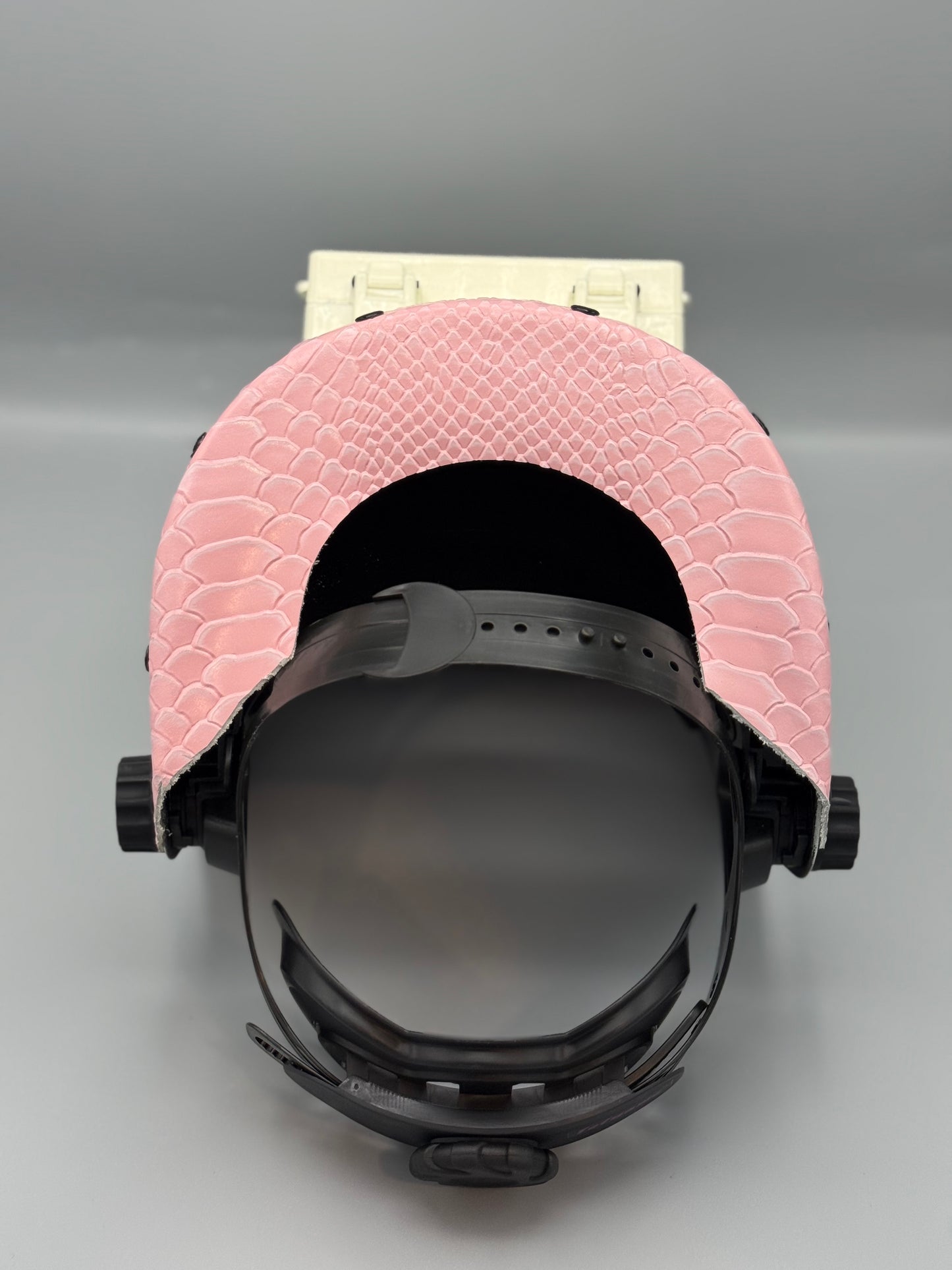 Arctic White Hood/ Pink Python