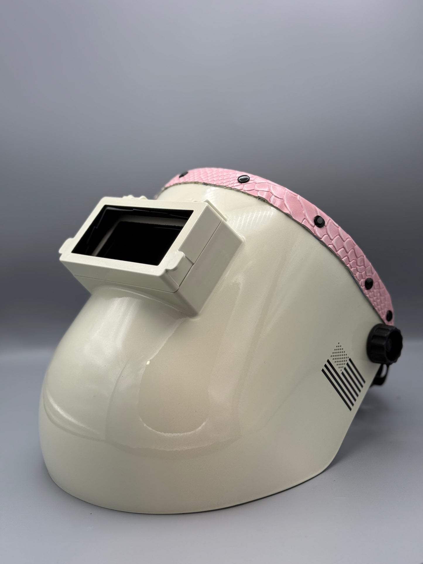 Arctic White Hood/ Pink Python