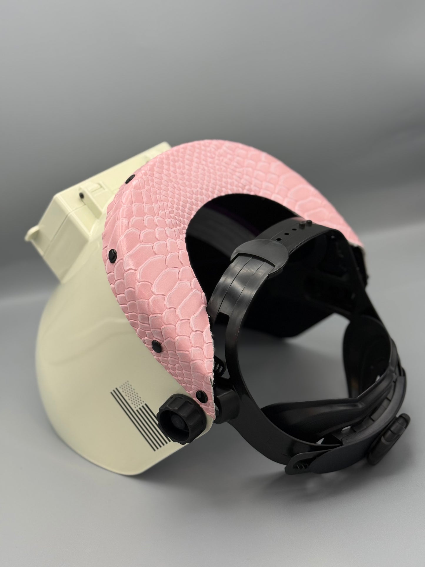 Arctic White Hood/ Pink Python